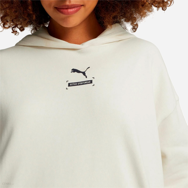 Bluza damska z kapturem krótka Puma Better 67003399 M Ecru (4064537993194) - obraz 3