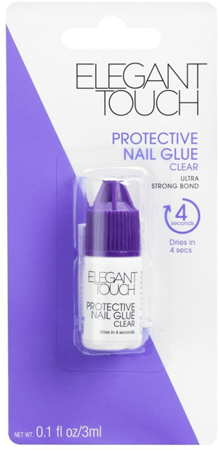 Klej do paznokci Elegant Touch Quick Dry Nail Glue 5 Seconds 3 ml (5011522401010) - obraz 1