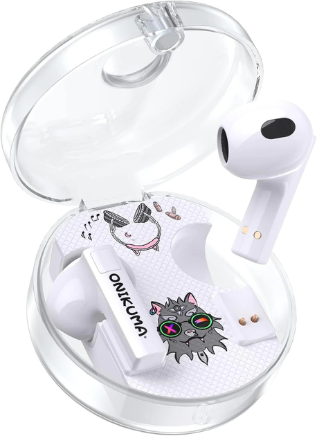 Навушники Onikuma T301 TWS White (ON-T301/WE) - зображення 1