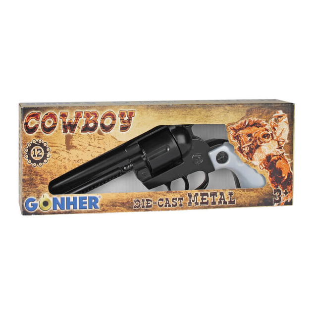 Револьвер металевий ковбойський Gonher 12 пострілів (121/6) (8410982012168) - зображення 1