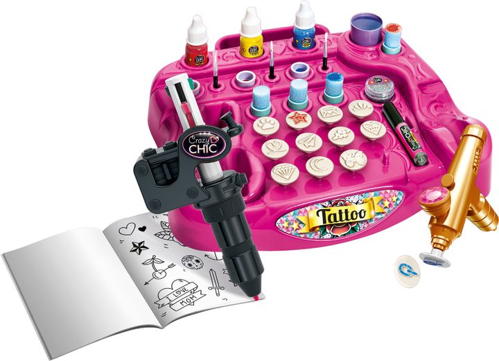 Дитячий набір для тату Clementoni Tattoo studio Crazy Chic (18602