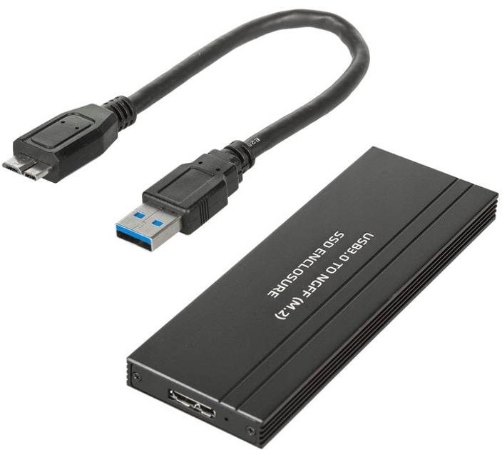 Зовнішня кишеня Maclean MCE582 для M.2 SDD NGFF USB 3.0 Black (5902211121800) - зображення 2