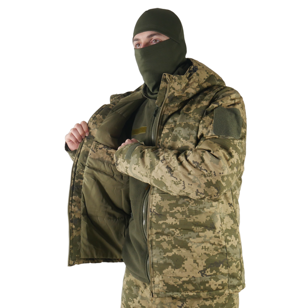 Зимовий тактичний костюм для чоловіків Tactical Series утеплений Rip-Stop розмір XXL колір Піксель - зображення 6
