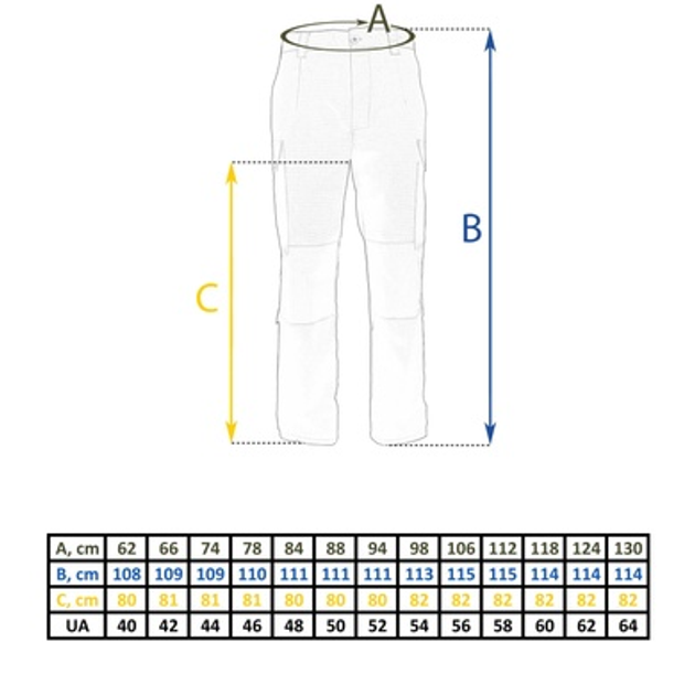 Штани тактичні Ріп-Стоп Партизан 52 - зображення 2