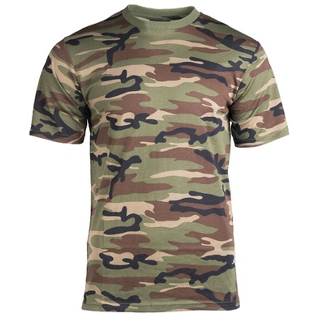 Футболка камуфляжна MIL-TEC T-Shirt Woodland 5XL - зображення 1