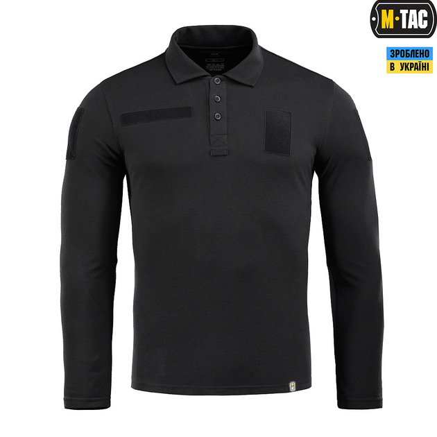 M-Tac поло тактичне довгий рукав 65/35 Black 3XL - зображення 2