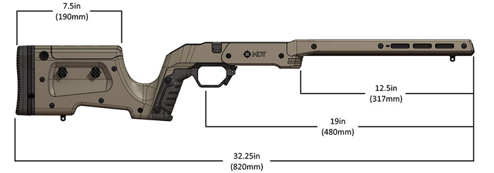 Ложе MDT XRS для HOWA 1500 SA FDE - зображення 2