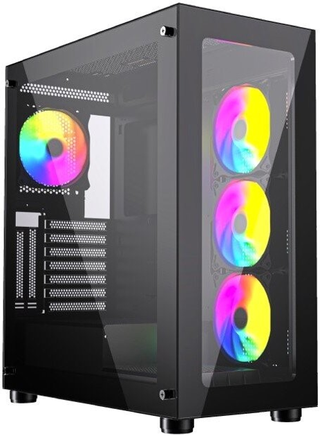Obudowa Gembird X450MAX ARGB Black (CCC-FC-X450MAX) - obraz 1