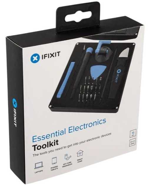 Набір інструментів iFixit Essential Electronics Toolkit 30 предметів (EU145348-5) - зображення 1