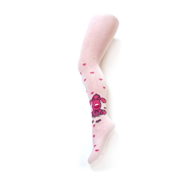 Колготки трикотаж с 3D рисунком для девочки Be Snazzy RA-52 080-86 см (9-18 months) Розовый 
