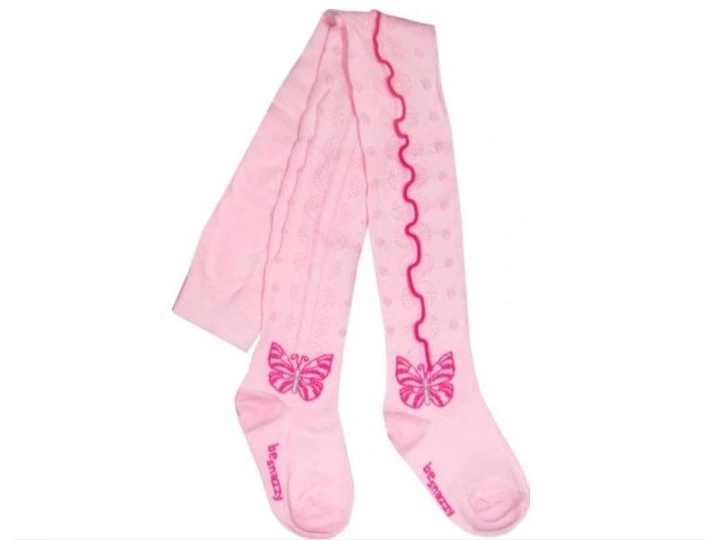 Колготки трикотаж хлопковые с принтом для девочки Be Snazzy RA-019 092-98 см (1-3 years) Розовый 