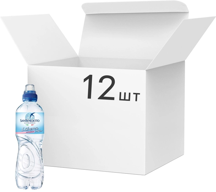 Акція на Упаковка мінеральної негазованої води San Benedetto Sport 0.75 л х 12 пляшок від Rozetka
