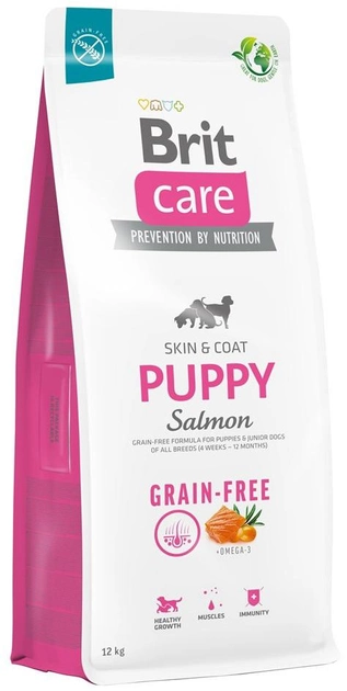 Karma sucha dla psów Brit care dog grain-free puppy salmon 12 kg (8595602558803) - obraz 2