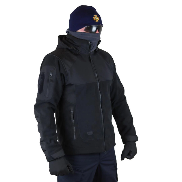 Куртка тактична M-TAC NORMAN WINDBLOCK FLEECE 50р BLACK - изображение 2