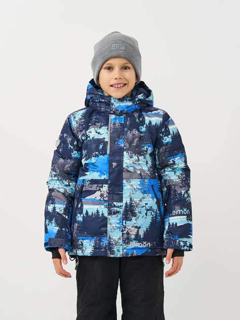 Акція на Куртка лижна зимова дитяча Lemon Outerwear Snow&Ski Boy ZL3152105OSB-015 134 см Синя від Rozetka