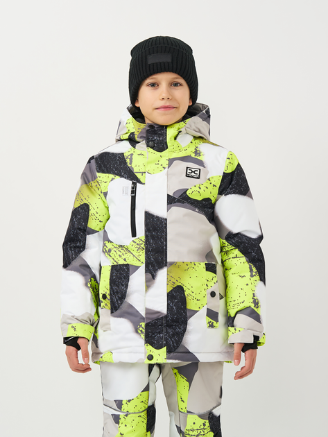 Акція на Куртка лижна зимова дитяча Lemon Outerwear Snow&Ski Boy ZL3152109OSB-022 128 см Різнокольорова від Rozetka