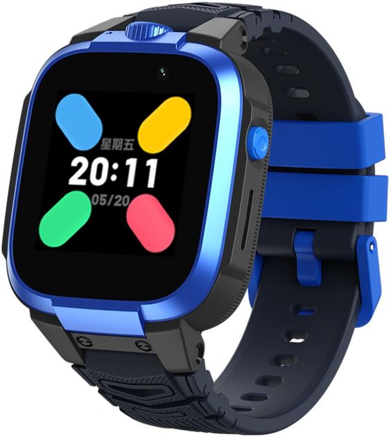 Smartwatch dla dzieci Mibro Kids Z3 4G LTE Black-Blue (MIBAC_Z3/BE) - obraz 1