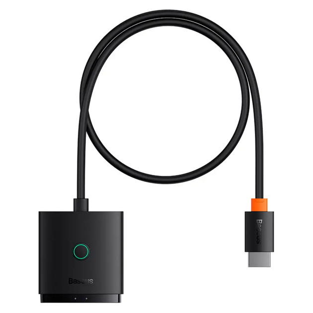 HDMI спліттер комутатор на 2 порти Baseus AirJoy Series 2-in-1 HDMI Switch 4K 60 Гц з кабелем 1м - зображення 3