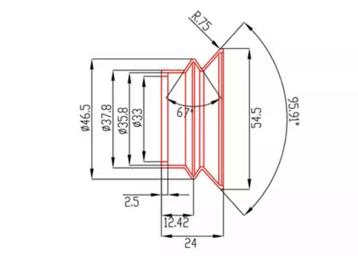 Наочник, наглазник на оптику та ПНВ (малая гармошка) - изображение 2