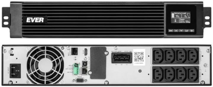UPS Ever POWERLINE RT PRO 3000VA (3000W) Black (T/PWPRRT-113K00/00) - obraz 4