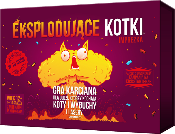 Gra planszowa Rebel Eksplodujące Kotki- Imprezka (810083040783) - obraz 1