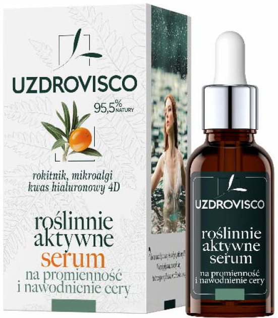 Serum nawilżające do twarzy Uzdrovisco Rokitnik Mikroalgi z kwasem hialuronowym na promienność i nawodnienie 30 ml (5903178701043) - obraz 1