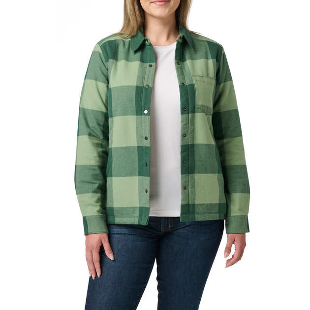 Куртка 5.11 Tactical Louise Shirt Jacket Trekking Green Check M (38085-1042) - изображение 1