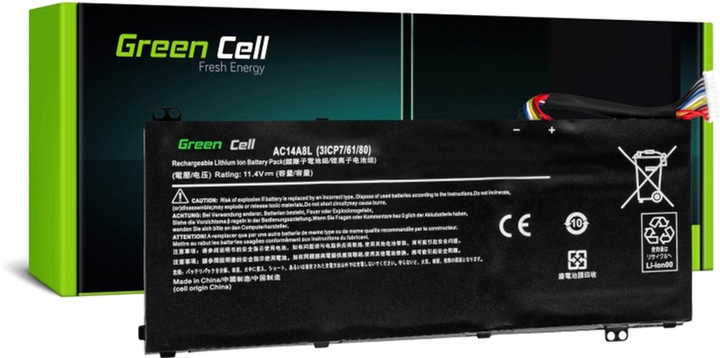 Акумулятор Green Cell для ноутбуків Acer Aspire Nitro V15 11.4V 3800 mAh (AC54) - зображення 1