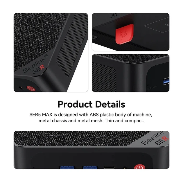 Beelink SER5 MAX 5800H 32GB DDR4、500G Amazon.co.jp: Beelink AMD Ryzen7 SER5 MAX 5800H ミニ PC、16GB DDR4