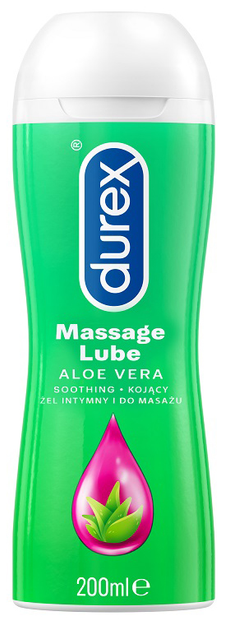 Żel intymny i do masażu Durex Aloe Vera kojący 200 ml (5038483382561) - obraz 1