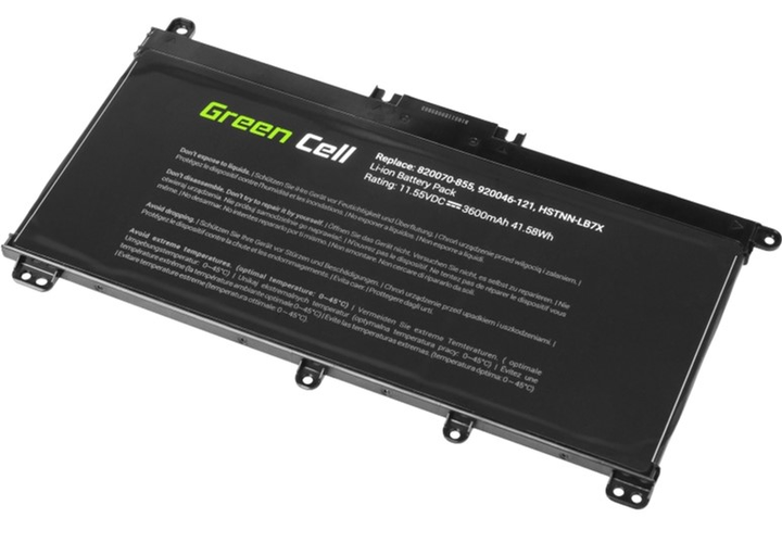 Акумулятор Green Cell для ноутбуків HP Pavilion 15-CC 11.55V 3600mAh (HP145) - зображення 2