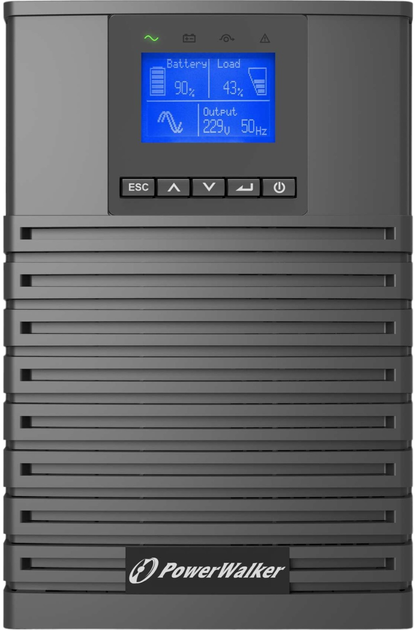 UPS PowerWalker VFI ICT IoT 1000VA (1000W) Black (VFI 1000 ICT IOT PF1) - obraz 2
