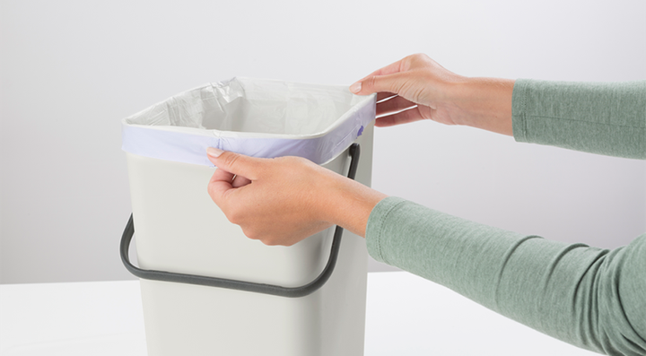 Ведро для мусора Brabantia Sort & Go 16 л Светло серое (213465) - изображение 5