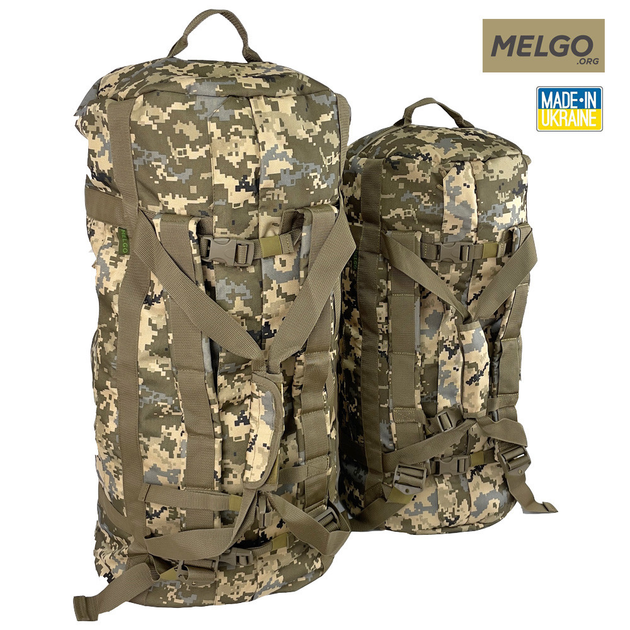 Тактическая сумка, баул 90 литров поликордура Пиксель MELGO - изображение 1