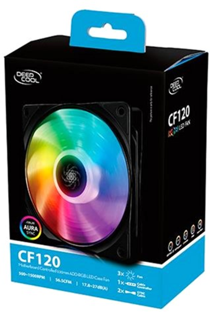 Кулер Deepcool CF 120 ARGB (DP-FA-RGB-CF120-1) - изображение 9