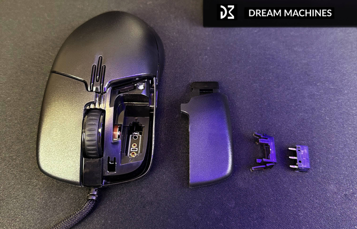 Мишка Dream Machines DM7 Switch Kailh PA 3370 Black - зображення 10