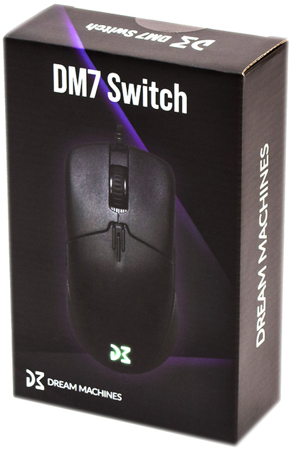 Мишка Dream Machines DM7 Switch Kailh PA 3370 Black - зображення 13