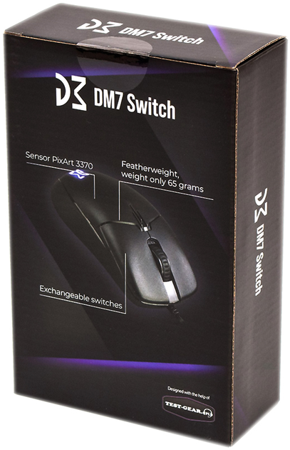 Мишка Dream Machines DM7 Switch Kailh PA 3370 Black - зображення 14