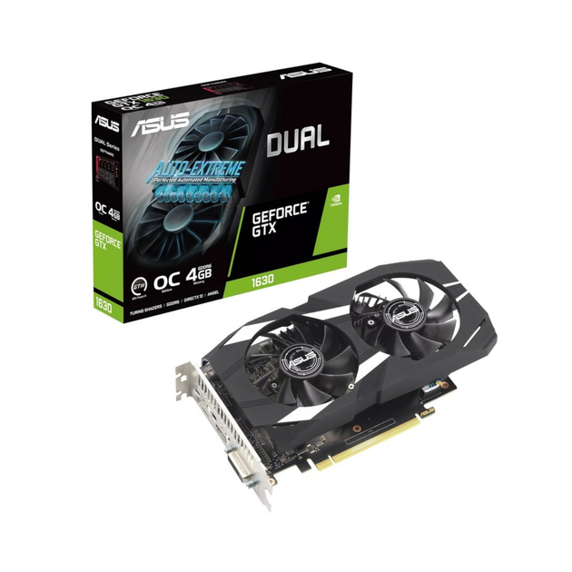 Видеокарта ASUS GeForce GTX 1630 4GB GDDR6 DUAL OC DUAL-GTX1630-O4G ...