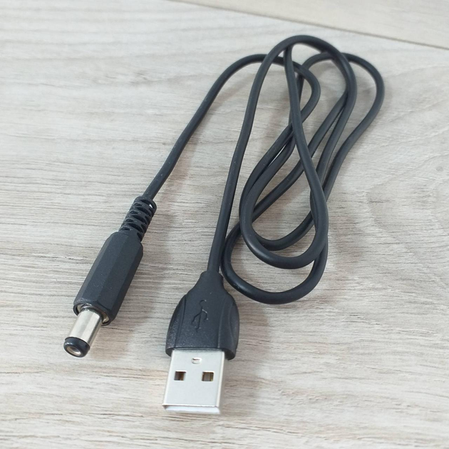 Кабель питания для роутера/модема USB-DC 5.5X2.1 ММ 0.9м Черный (KG ...
