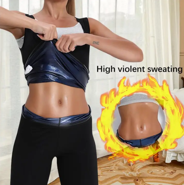 Майка жіноча для схуднення Sweat Shaper XL-XXL Чорний (KG-11290) - зображення 4