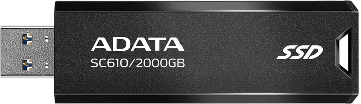 Dysk SSD ADATA SC610 2TB USB 3.2 Type-A 3D NAND TLC (SC610-2000G-CBK/RD) - obraz 2