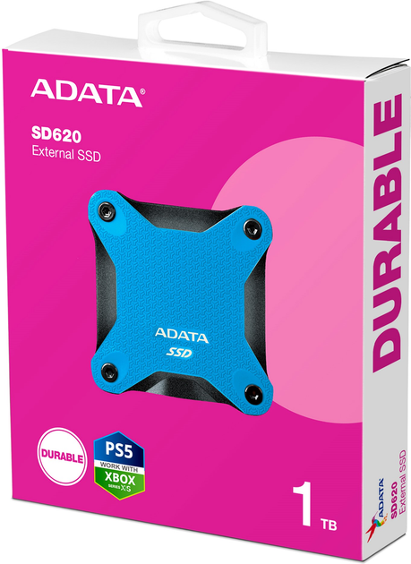 Dysk SSD ADATA SD620 1TB USB 3.2 Type-A 3D NAND TLC Niebieski (SD620-1TCBL) - obraz 4