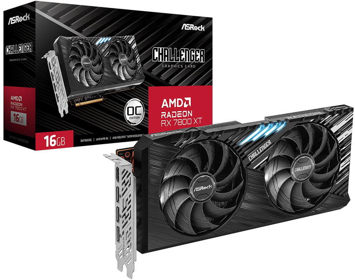 Karta graficzna ASRock Radeon RX 7800 XT Challenger OC 16GB (RX7800XT CL 16GO) - obraz 6