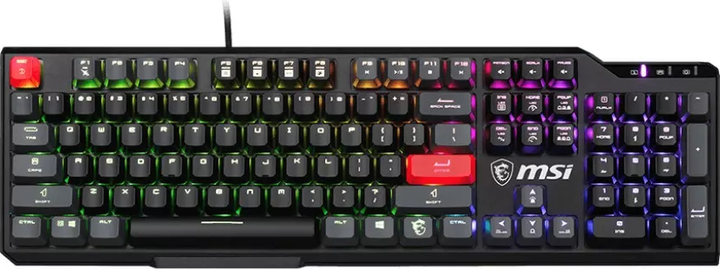 Клавіатура дротова MSI Vigor GK41 Dusk LR US Kailh Red (S11-04USB01-CLA) - зображення 1