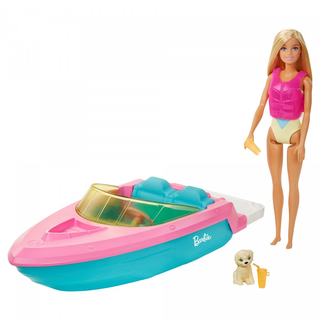 Ігровий набір Barbie Doll With Boat GRG30 (887961903560) - зображення 3