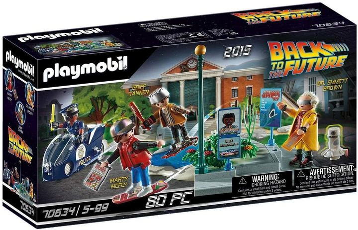 Ігровий набір Playmobil Back to the Future Part II Hoverboard Chase (70634) (4008789706348) - зображення 1