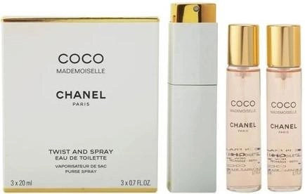 Zestaw damski Chanel Woda toaletowa Coco Mademoiselle 20 ml + Wymienny wkład 2 x 20 ml (3145891160307) - obraz 1