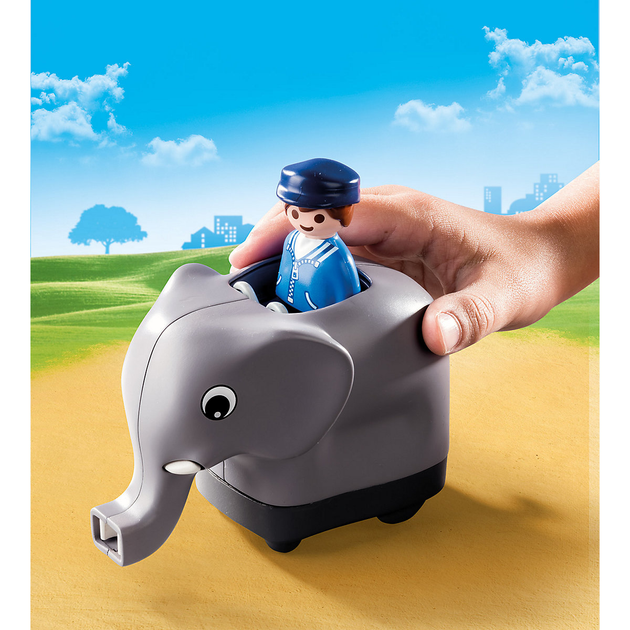 Ігровий набір Playmobil My Push Animal Train (4008789704054) - зображення 2