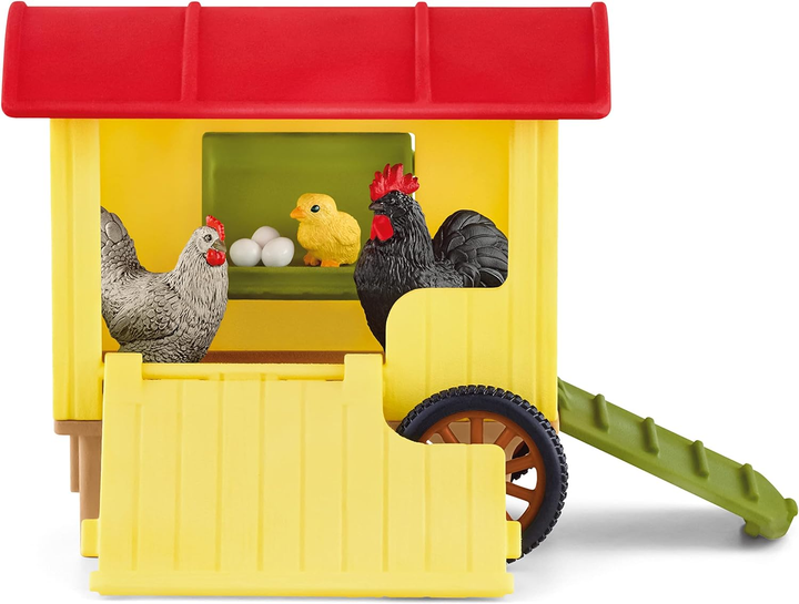 Набір ігровий Schleich Світ ферми Курник з куркою, півнем та курчам LH42572 (4059433558875) - зображення 3
